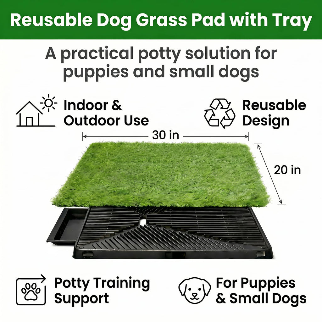 Dog Grass Pad with Tray 30 x 20 in G415