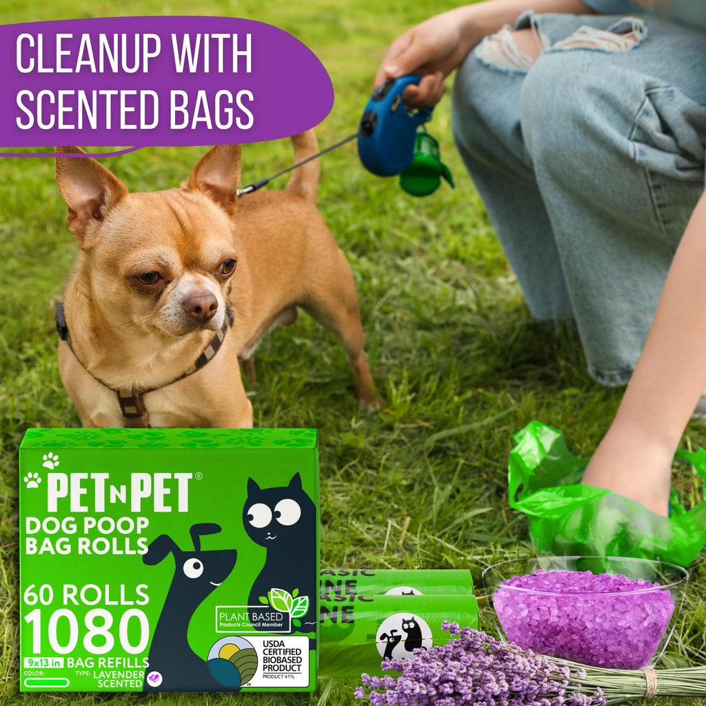 Lavender Scented Dog Poop Bags 1080 Count D33178