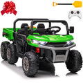 24V 2 Seater 4WD 6-Wheels Battery Powered Ride On Dump Truck A64984