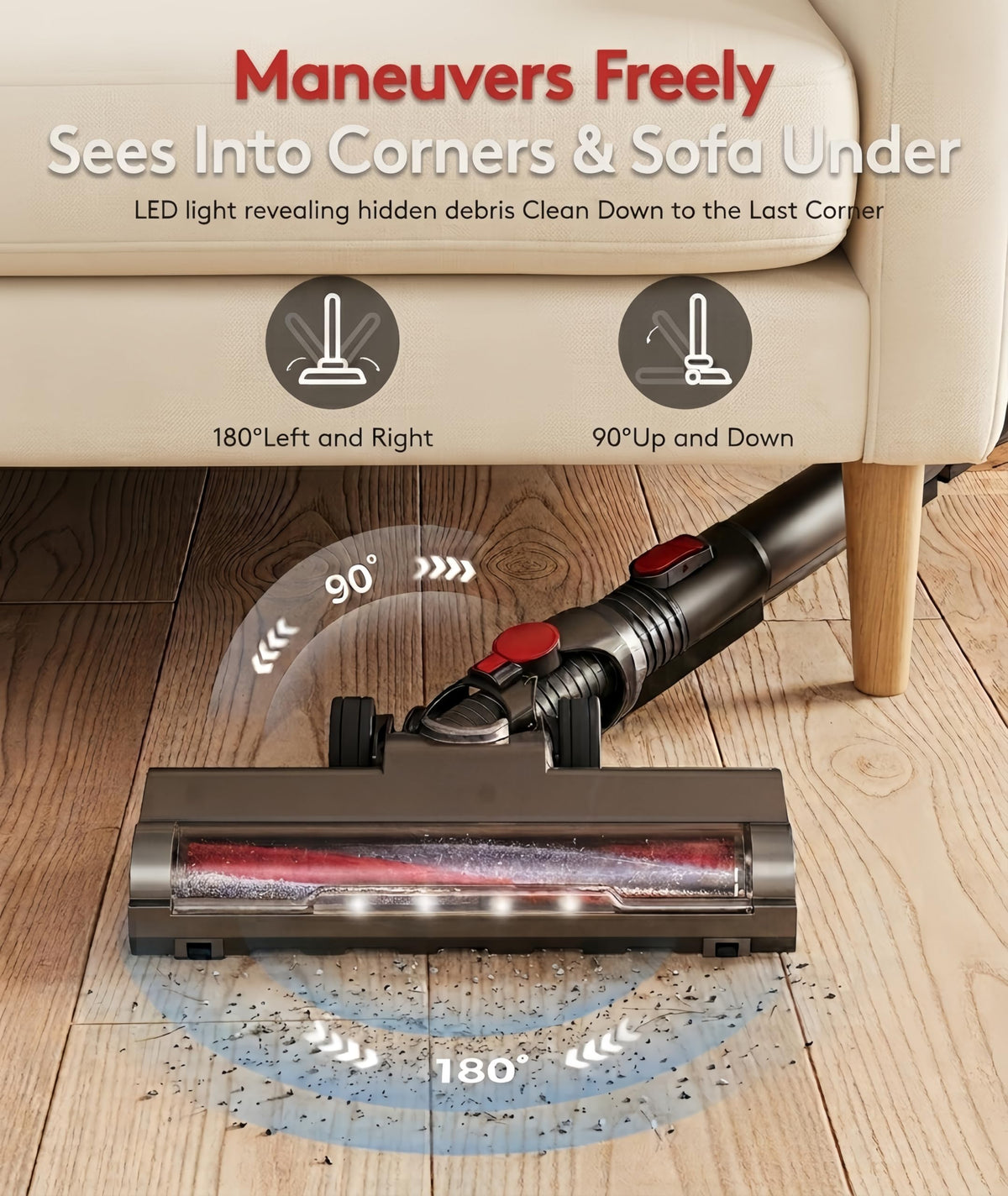 Cordless Vacuum Cleaner 40Kpa 45Min 6-in-1 B342966