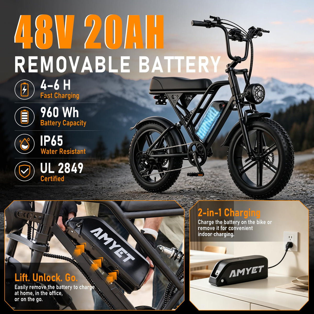20'' Fat Tire Electric Bike R74642