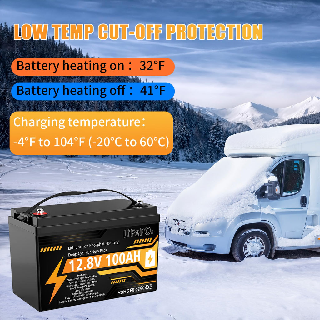 12V 100Ah LiFePO4 Deep Cycle Battery D869