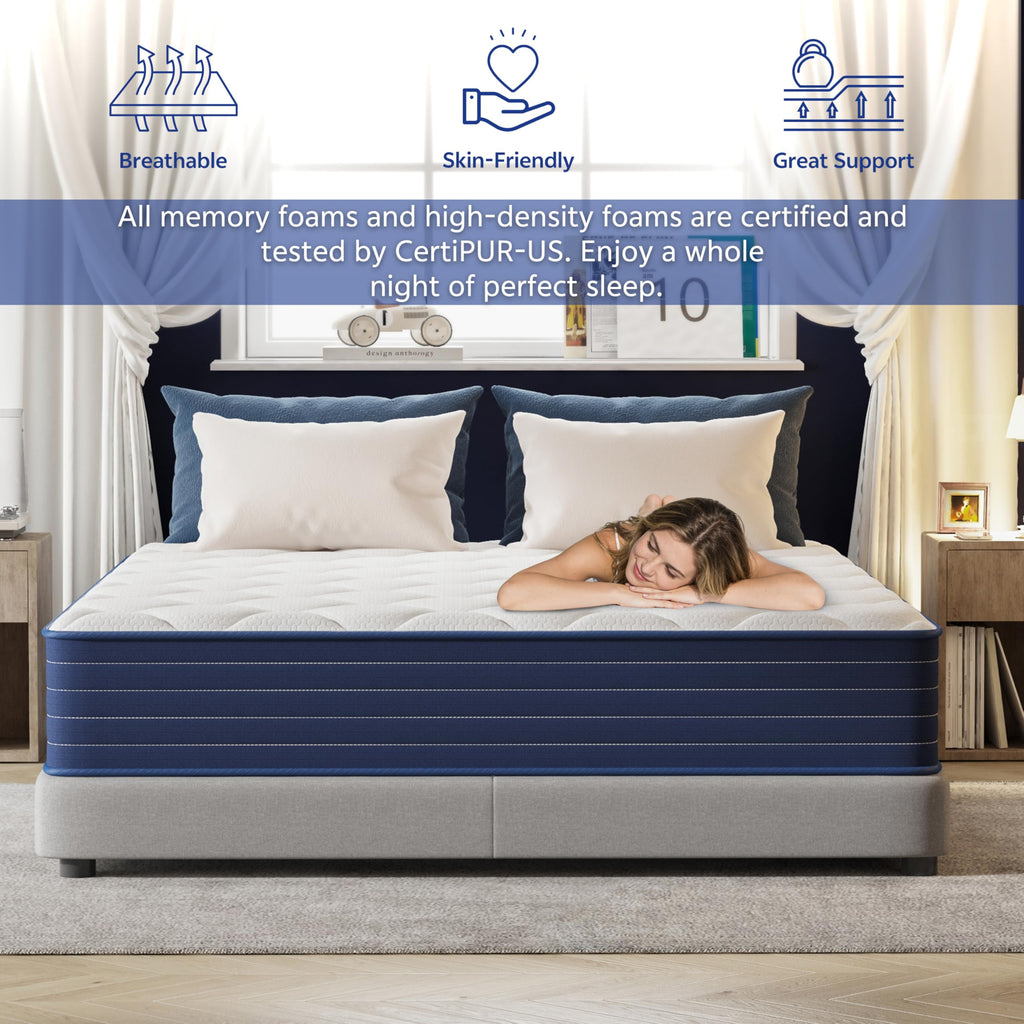 12 Inch Full Hybrid Double Mattress W3008