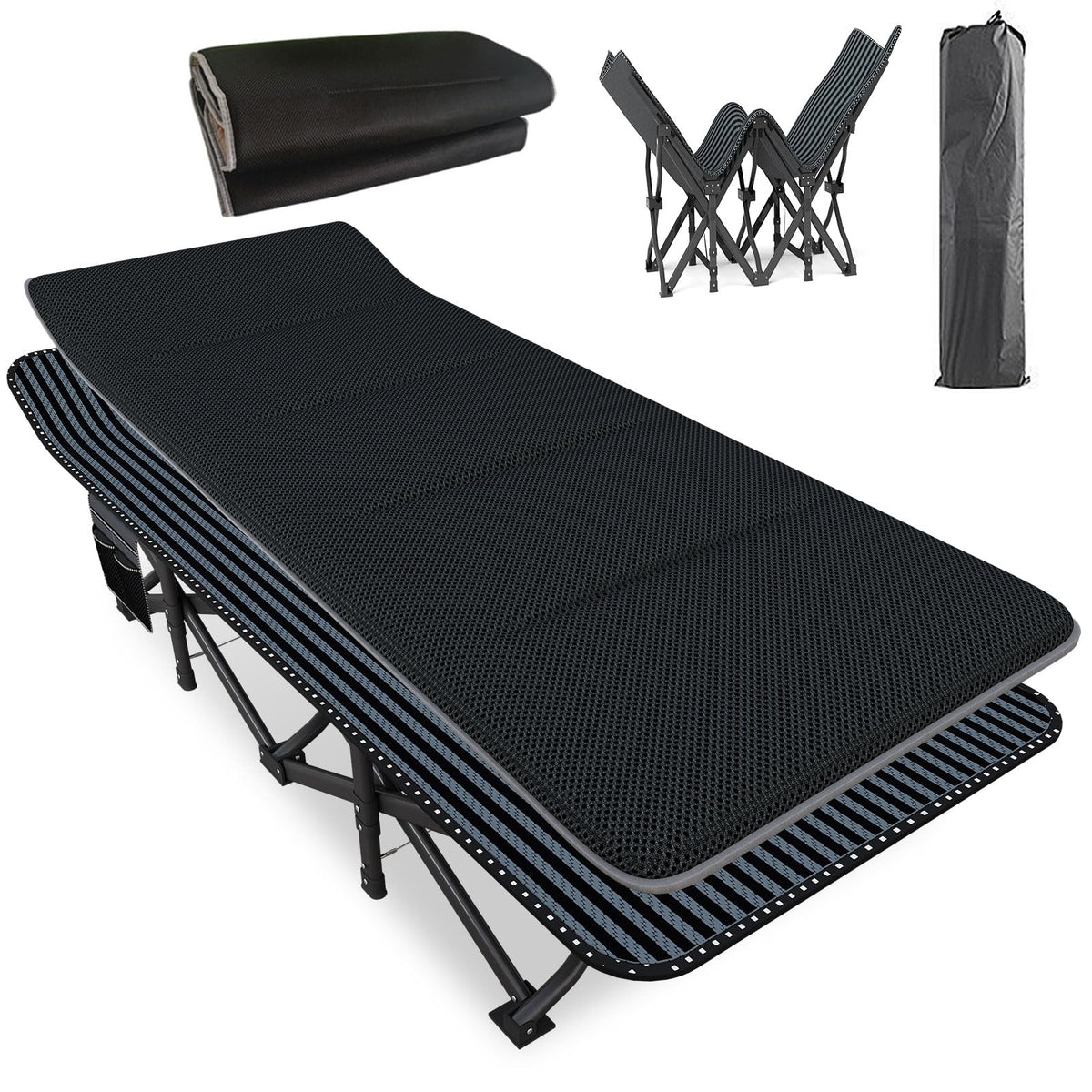 31.5" Wide Camping Cot with Pad E69959