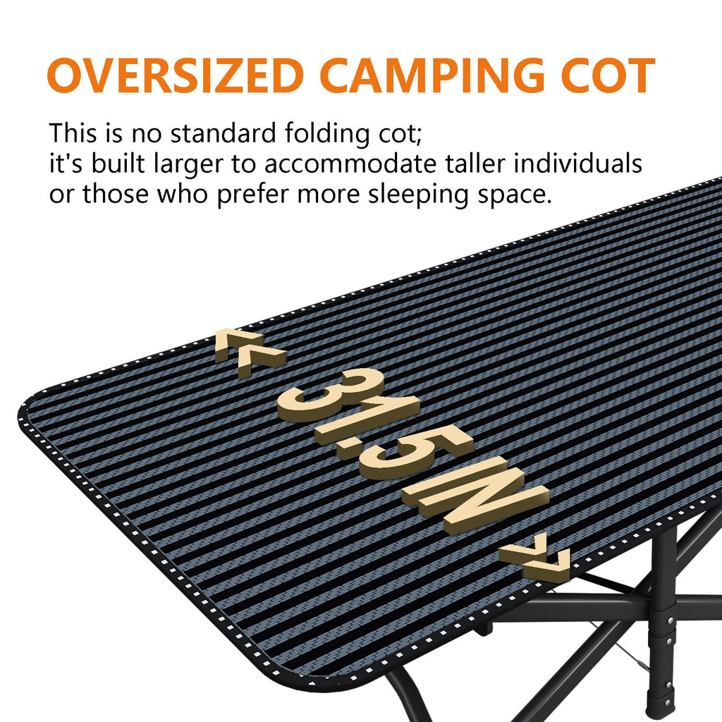 31.5" Wide Camping Cot with Pad E69959