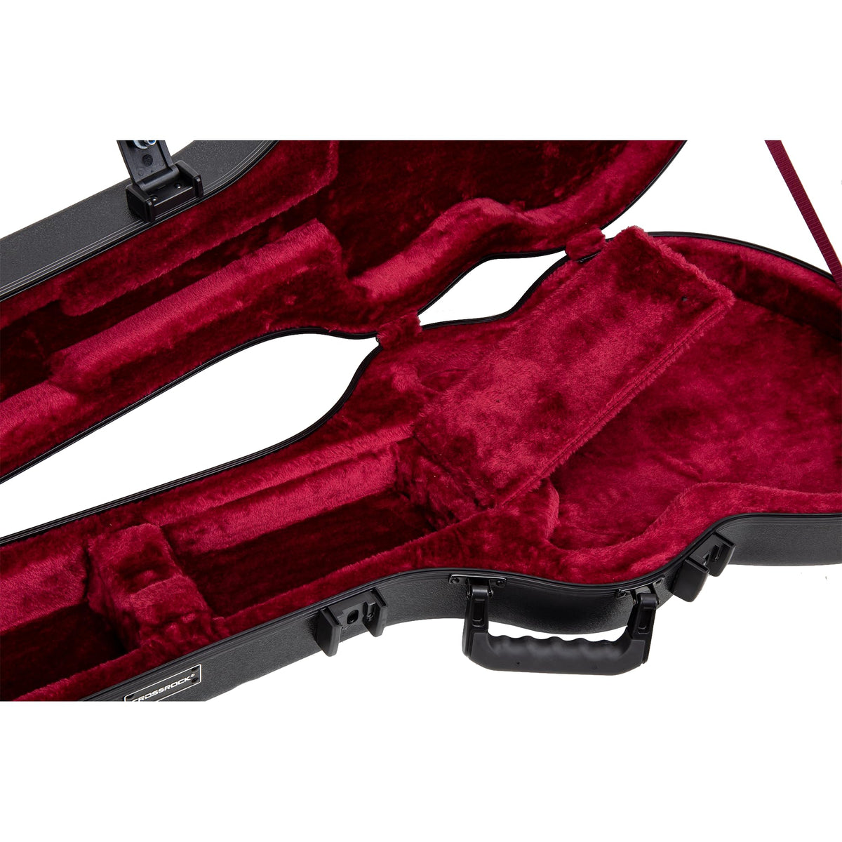Semi-Hollow Electric Guitar Flight Case with Lock Black B50789