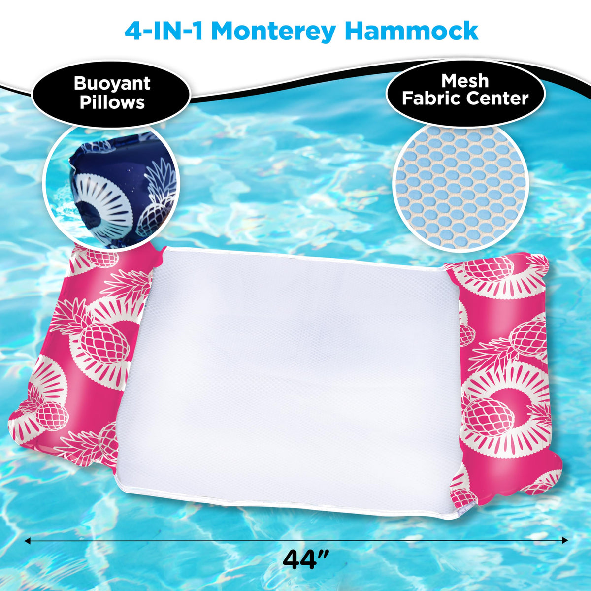 4-in-1 Inflatable Pool Hammock 4-Pack O310053