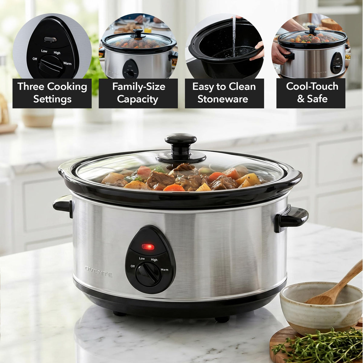3.7 Qt Electric Slow Cooker X792