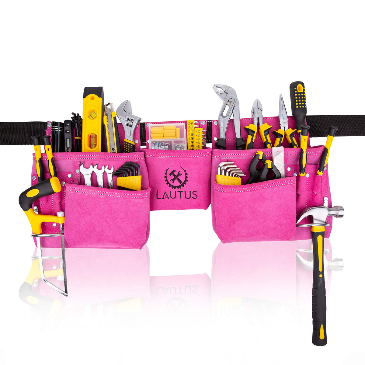 Pink 11 Pockets Tool Belt G96446