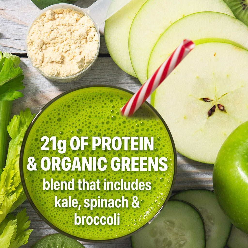 Organic Vegan Protein Powder + Greens Vanilla Bean 21g Plant Based Gluten Free Dairy Free 1.94lb T97235