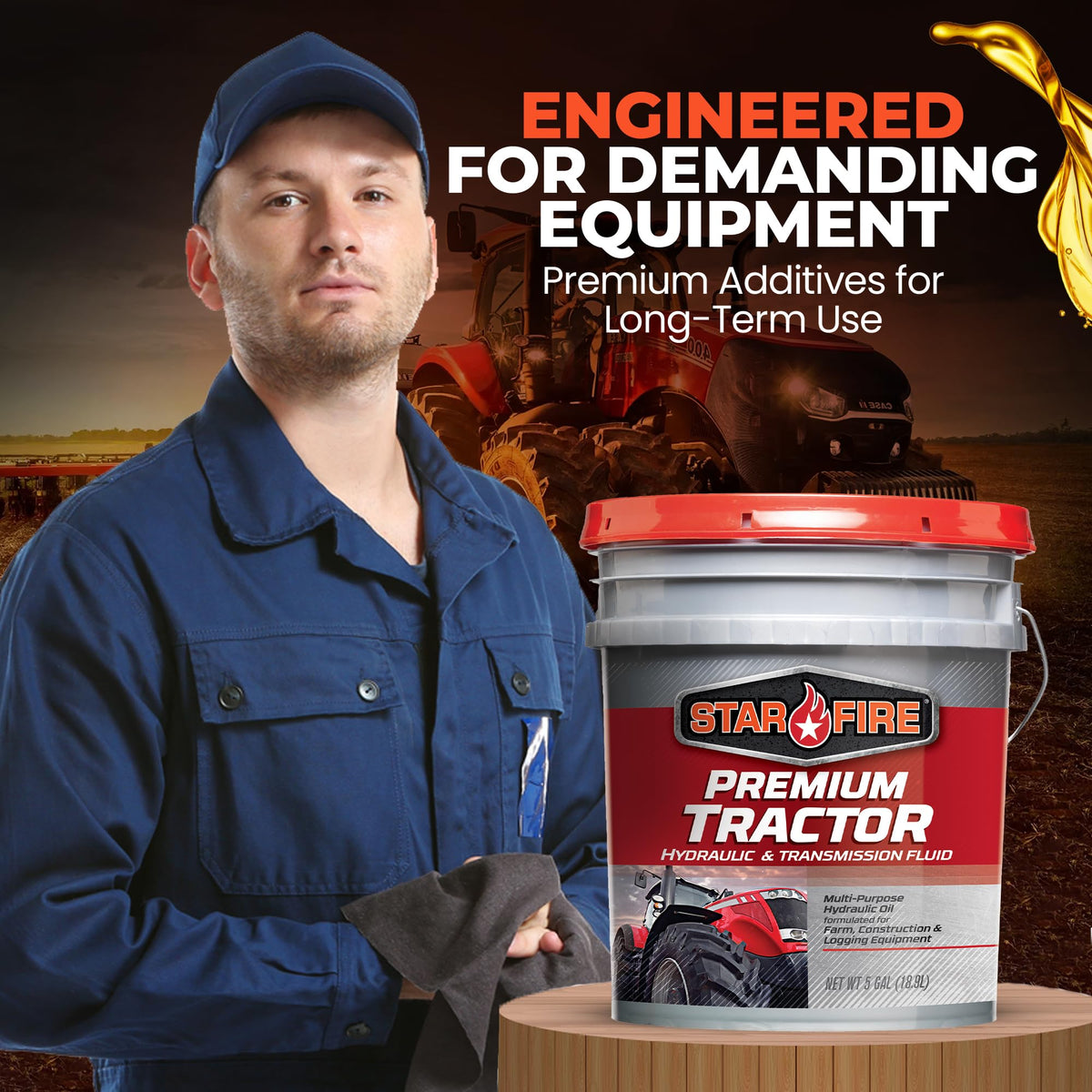 Tractor Hydraulic & Transmission Fluid 5 Gallon Pail S83733