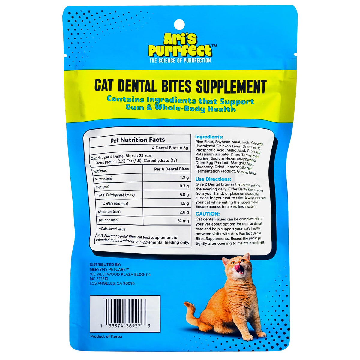 Cat Dental Chew Stick Bites Supplement with Taurine E5910