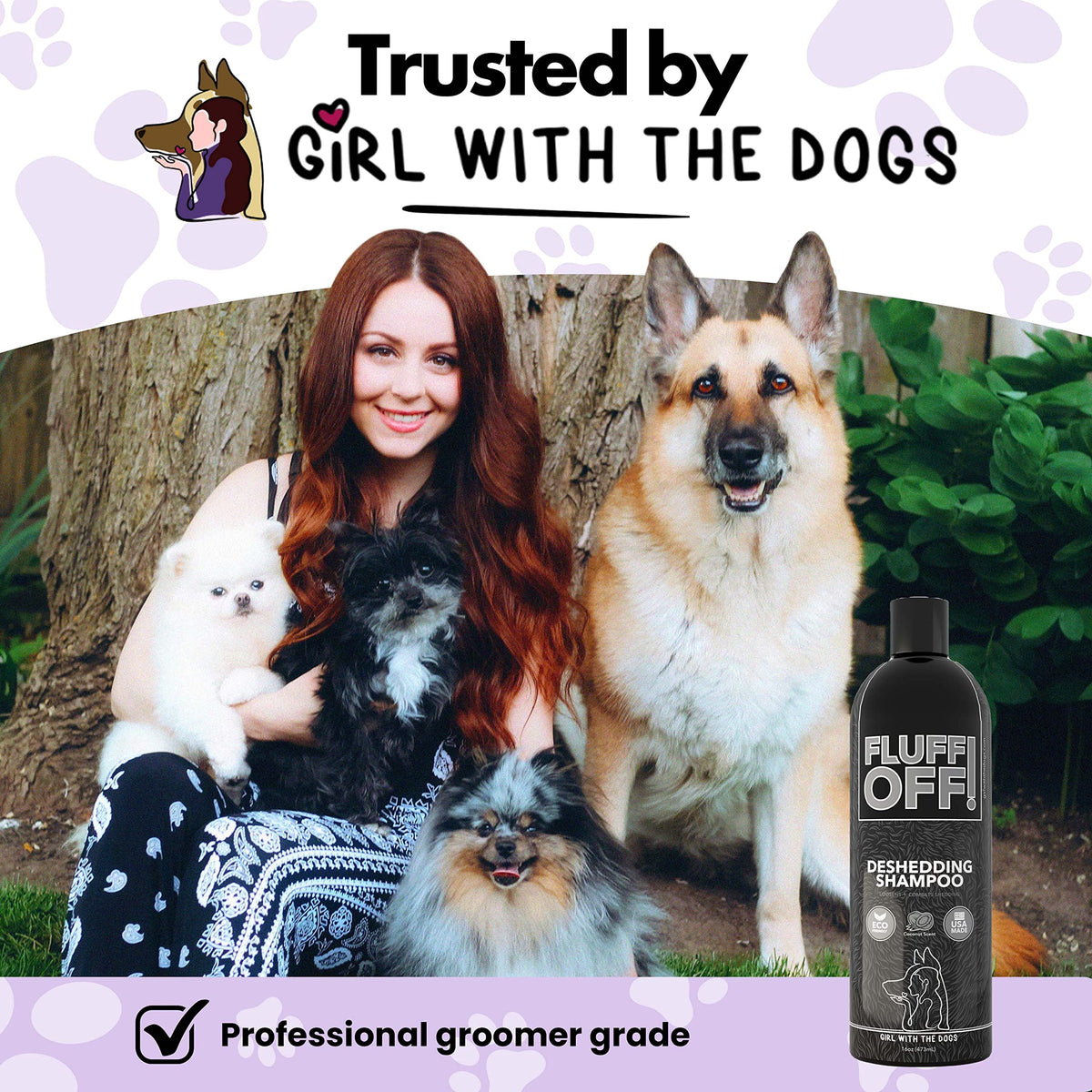 Natural Deshedding Dog & Cat Shampoo K69443
